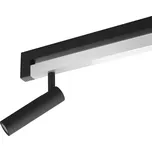 Brilliant LED stropní bodové světlo Pulse, černé, 100 cm, kov černá, chrom LED 30 W celkem - Doprava zdarma