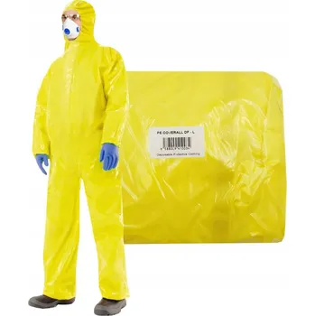 Jednorázový oděv Chemický ochranný oblek L žlutý DF 3000 typ 3 4 5 6 1 Ks