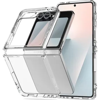 Pouzdro na mobilní telefon TECH-PROTECT FLEXAIR HYBRID GALAXY Z FLIP 6 / 7 FE CLEAR