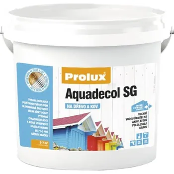 Barva na dřevo PROLUX Akrylátová barva AQUADECOL SG na dřevo a kov báze B 0,75 l