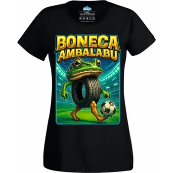 Dámské tričko Fotbalista Boneca Ambalabu (Velikost: 4XL, Barva: Černá)