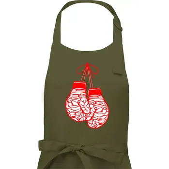 Kuchyňská zástěra Brain Gloves - Dámská zástěra na vaření - Univerzální velikost ( Khaki )