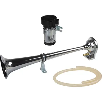 Houkačka Singl-fanfára 387mm, chrom, 24V s kompresorem