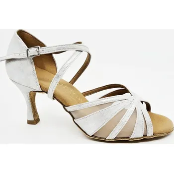 Dámská sálová obuv Rummos,R530 taneční obuv R530/50RR, stříbrná kůže 41