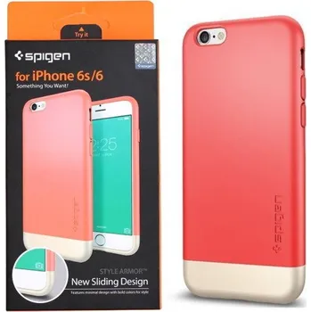 Pouzdro na mobilní telefon Zadní Kryt Spigen pro Apple iPhone 6S růžové