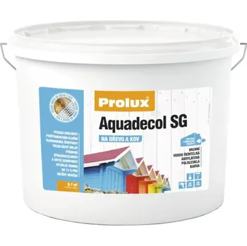 Lak na dřevo PROLUX Akrylátová barva AQUADECOL SG na dřevo a kov báze A 5,0 l