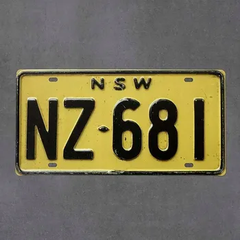 Obraz Kovová poznávací značka NSW