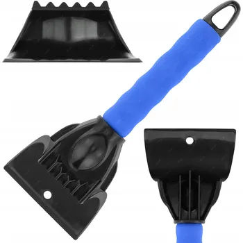 Autoškrabka ŠKRABKA NA OKNA AUTOMOBILOVÁ ŠKRABKA NA SNÍH LED MODRÁ RT0376