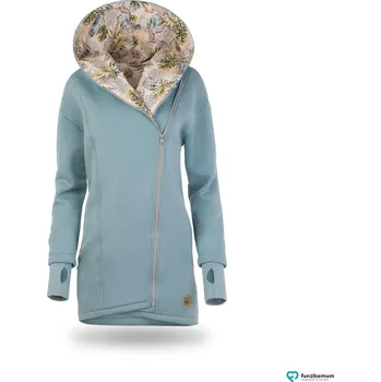Dámský kabát Fun2bemum Nosicí a těhotenský kabátek KAYA - Dust Mint Velikost dospělá: XL/XXL