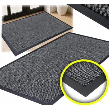 Rohožka GUMOVÁ VENKOVNÍ ROHOŽKA PŘED DVEŘE VSTUPNÍ ČISTICÍ ZÓNA 90X150 CM