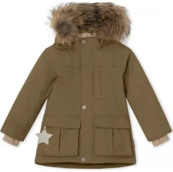 MINI A TURE Dětská zimní bunda MATKASTORIO s kožíškem "Wood" VELIKOST: 110/5 let