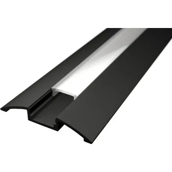 LED osvětlení Ledshopik LED profil ALPI STOS-BIG černý - LED profil STOS-BIG černý - 1m