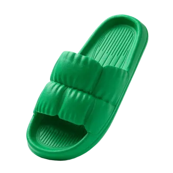 Dámské sandále pěnové pantofle EVA – koupelna/pláž Barva: Zelená, Velikost: 36-37