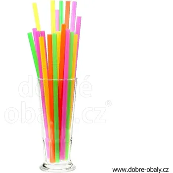 REUSE Slámky JUMBO 250/8mm NEONOVÉ, 150ks