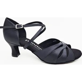 Dámská sálová obuv Rummos,Dámská obuv na latinu R520/60RR, černý satén 39