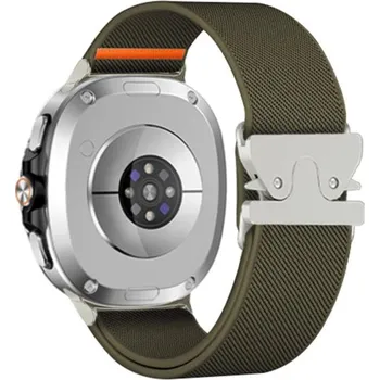 Ostatní příslušenství k chytrým hodinkám VSECHNONAMOBIL 118149 NEXUS Nylonový řemínek pro Samsung Galaxy Watch8 / Watch8 Classic tmavě zelený