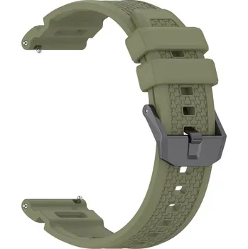 Řemínek na hodinky Silikonový řemínek Ricardo 24mm (pro Garmin Venu X1), zelený, Quick Release