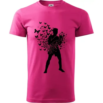 Pánská móda Float Like Butterfly Sting Like Bee - Klasické pánské triko vyšší gramáže - XL ( Purpurová )