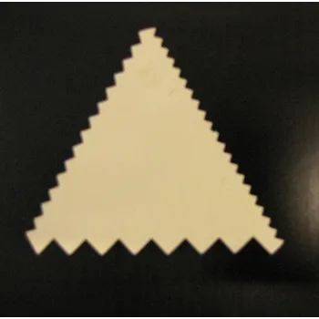 Kuchyňská stěrka Dortisimo Cukrářská karta trojhran zoubkovaný 8 cm