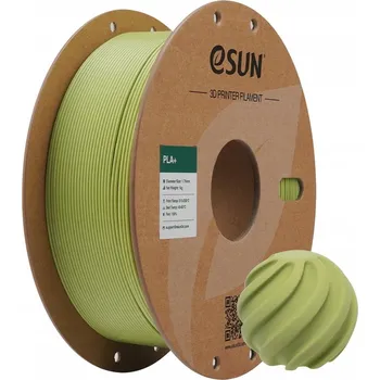 Filament ESun PLA+ Filament zelený 1.75mm 1kg papírová cívka Matcha Green