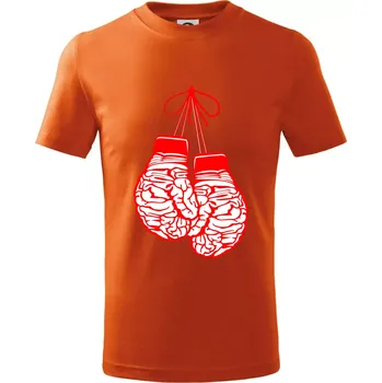 Brain Gloves - Tričko dětské bavlněné - 146 cm/10 let ( Oranžová )