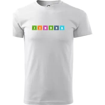 Pánské tričko Periodická tabulka Jindra - Triko extra velké (5-8XL) - 8XL ( Bílá )