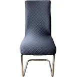 Home Elements Potah na židli, barva tmavě šedá Množství: 1 ks Home Elements