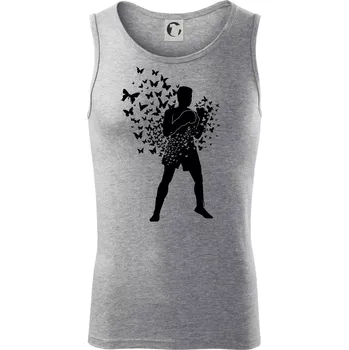 Float Like Butterfly Sting Like Bee - Tílko pánské Core - 2XL ( Tmavě šedý melír )