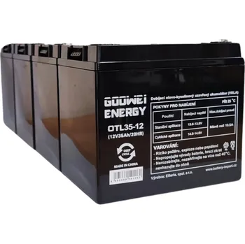 Příslušenství pro elektrokoloběžku Energy Adventure 4 články - baterie VRLA-GEL 48V 35Ah