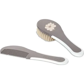 Kosmetická sada Bebe-Jou Hřeben a kartáč s přírodním vlasem Bébé-Jou Farm Friends