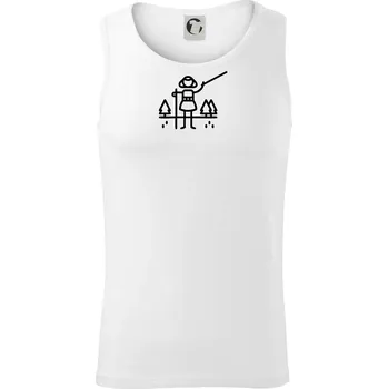 Nordic walking ikona - Tílko pánské Core - S ( Bílá )