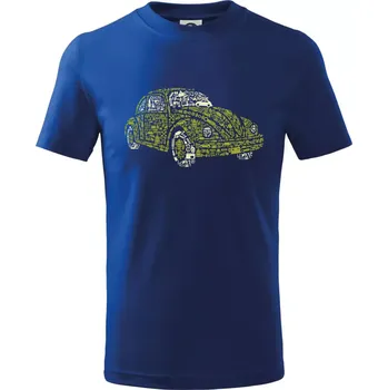 Chlapecké tričko Beetle car parts - Tričko dětské bavlněné - 98 cm / 2 roky ( Královská modrá )
