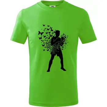 Chlapecké tričko Float Like Butterfly Sting Like Bee - Tričko dětské bavlněné - 98 cm / 2 roky ( Apple Green )