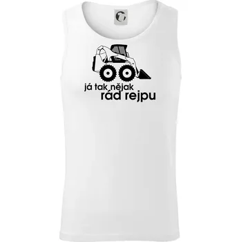 Pánské termoprádlo Já tak nějak rád rejpu - smykový nakladač - Tílko pánské Core - M ( Bílá )
