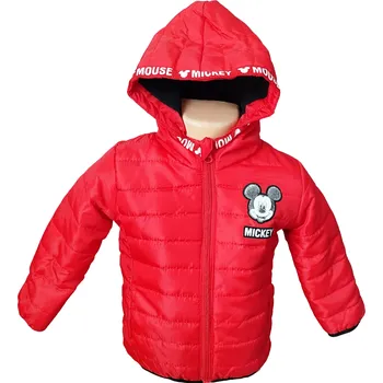 Sun City Kojenecká zimní bunda MICKEY prošívaná červená Barva: Červená, Velikost: 24 měs