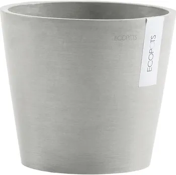 Květináč Výsadbový květináč Ecopots Amsterdam plastový Ø 20 cm V 17,5 cm bílošedý