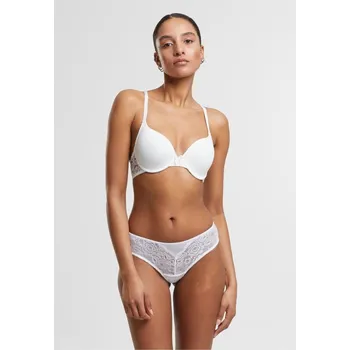Podprsenka Ladies Padded Bra with Lace at Back - white 80B