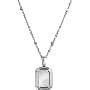 Náhrdelník EVOLUTION GROUP CZ Stříbrný náhrdelník s perletí oboustranný - 12154.1