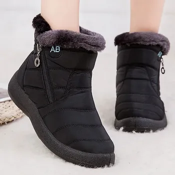 Pánská obuv unisex zateplené zimní kotníkové boty s kožíškem Barva: Černá, Velikost: 42