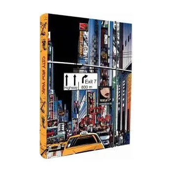 Archivační box Box na sešity A5 - s gumou, motiv NEW YORK