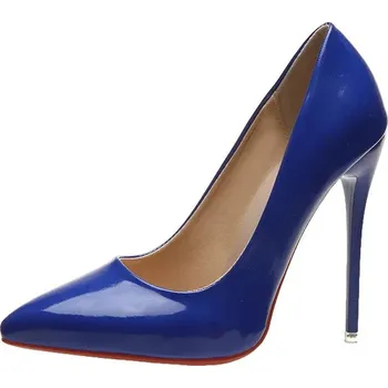 Dámské lodičky lodičky na platformě s vysokým podpatkem Barva: Modrá, Velikost: 42