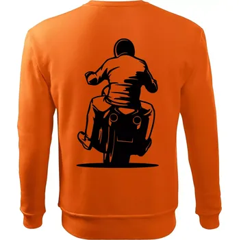 Pánská mikina Motorkář na zádech - chopper - Mikina Essential pánská - 2XL ( Oranžová )
