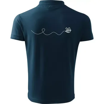 Pánská košile Dráha letu včely - vlnovka - Polokošile pánská Pique Polo 203 - XL ( Námořní modrá (velmi tmavá - téměř černá) )