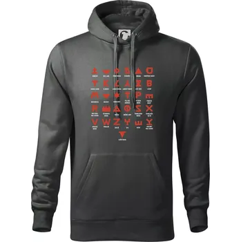 Pánská mikina Muttichovy značky - Krkonoše - Mikina pánská Cape s kapucí - 5XL ( Tmavá břidlice (šedá se zeleným nádechem) )