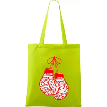Brain Gloves - Taška bavlněná - 42 x 38 cm ( Limetková )