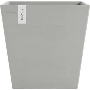 Květináč Květináč Ecopots Rotterdam plastový Ø 32,8 cm 35 x 35 x 34,4 cm šedý