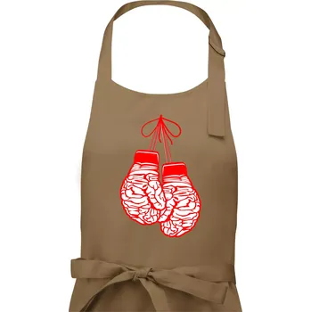 Kuchyňská zástěra Brain Gloves - Dámská zástěra na vaření - Univerzální velikost ( Cappuccino )