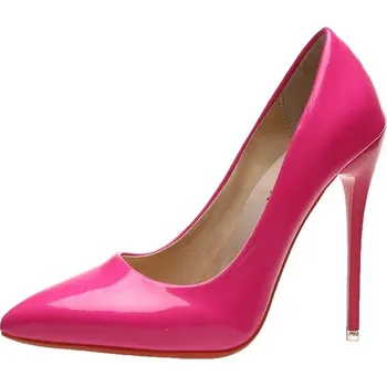 Dámské lodičky lodičky na platformě s vysokým podpatkem Barva: Fuchsiová, Velikost: 43