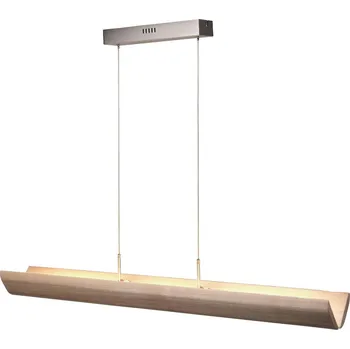 Brilliant Závěsné světlo LED Monterra, délka 132 cm, hnědé, dřevo hnědý LED 31 W celkem - Doprava zdarma