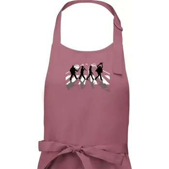 Kuchyňská zástěra Abbey Road Killer - Pánská zástěra na vaření - Univerzální velikost ( Starorůžová )
